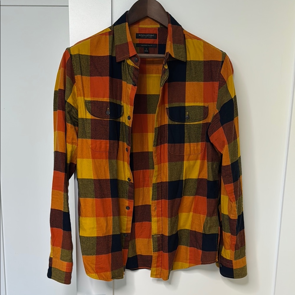 Banana Republic Plaid Flannel Shirt